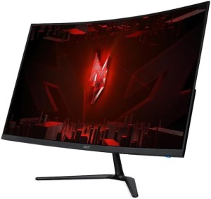 Acer Nitro ED320Q X2 31.5" Curved Gaming Monitor, FHD, 240Hz, 1ms VRB, FreeSync Premium, HDMI, DisplayPort, UM.JE0EE.202, Black