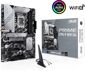 ASUS Prime Z790-P WiFi D4 LGA 1700(Intel® 12th&13th Gen) ATX Motherboard (PCIe 5.0,DDR4,14+1DrMOS,3X M.2,WiFi 6, Bluetooth v5.2,2.5Gb LAN, Front Panel USB 3.2 Gen 2 USB Type-C®, Thunderbolt™ 4/USB4)
