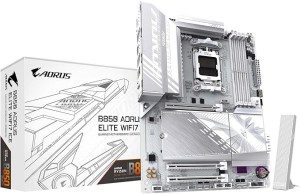 GIGABYTE B850 AORUS Elite WIFI7 ICE AMD AM5 LGA 1718 Motherboard, ATX, DDR5, 3X M.2, PCIe 5.0, USB-C, WIFI7, 2.5GbE LAN, EZ-Latch