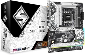 ASRock X670E STEEL LEGEND, AMD X670, AM5, ATX, 4 DDR5, HDMI, DP, Wi-Fi 6E, GB & 2.5G LAN, PCIe5, RGB, 4x M.2